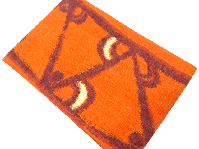 JAPANESE KIMONO / UNUSED NAGOYA OBI / SILK / HAND WOVEN MAWATA TSUMUGI / SARASA